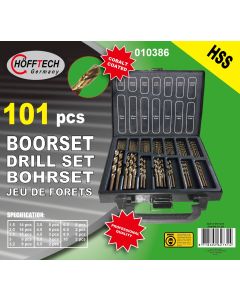 010386 Boorset 101 dlg HSS cobalt coated/koffer