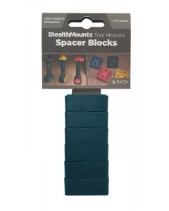 StealthMounts Tool Mount Spacer Blocks Spacer - 12mm - Blue - 6-pack