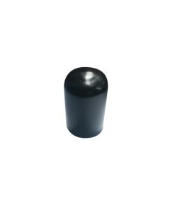 DIP CAP 22X45MM SOFT PVC BLACK ROUND