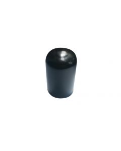 DIP CAP 10X20MM SOFT PVC BLACK ROUND