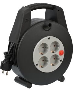 Brennenstuhl Vario Line cable reel 4-gang black/light gray 15m H05VV-F 3G1,5