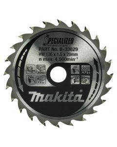 Makita B-33629 Circular saw blade Wood