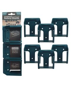 Stealth Mount battery holder for Makita 40V XGT, 6-pack blue